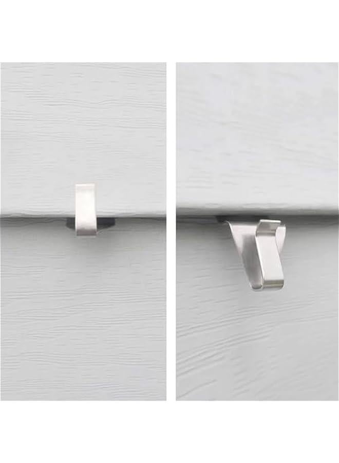 ZAAWUUT Metal Siding Hooks, Set of 10, Stainless Steel Concealed Wall Hook Hanger,S-Shaped Board Wall Seam Hooks Hide Wall Joints Siding Clips for Home Outdoor Decoration (10 Pieces) - Image 5